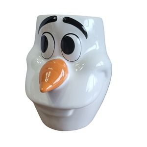 Disney Parks Frozen 3D Olaf Snowman Mug Head 20 oz Ceramic Coffee Cup Mug